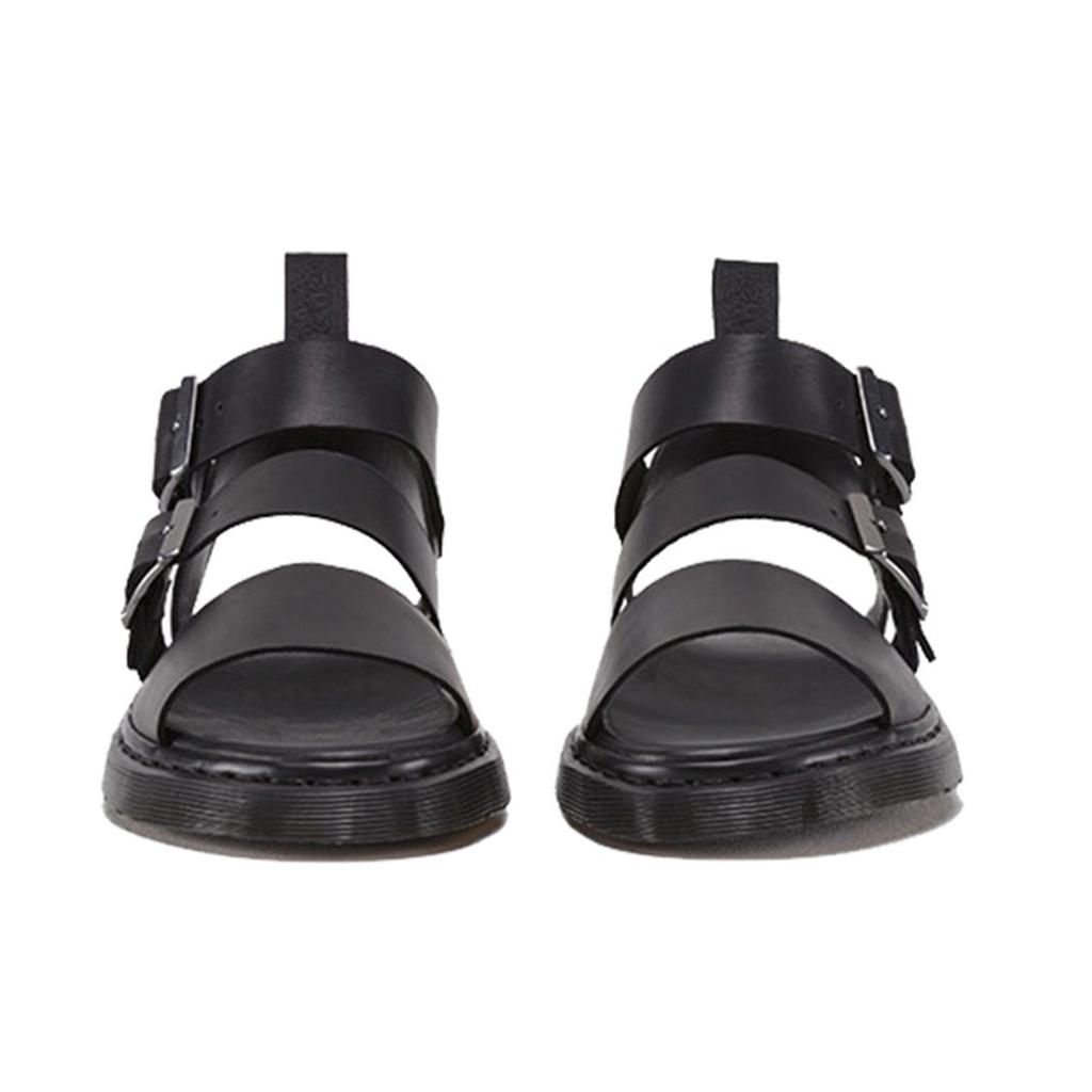 Dr. Martens Gryphon Brando Leather Gladiator Sandals Black Unisex Sneakers 15695001