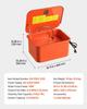 Parts Washer, 19L Cleaning Tank, 13L Solvent Capacity, 1.5L per Minute Max Pump Output, Portable Steel Automotive Parts Cleaner with Electric Pump for