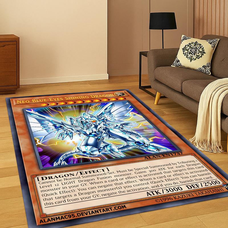 Аниме Yu-Gi-Oh Карта Монстра Мультяшный Ковер Коврик для Спальни Гостиной Дивана Прихожей Декор Дома, Детский Игровой Ковер Нескользящий Подарок