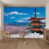 Пользовательское крепление Fuji пейзаж 3D цифровая печать затемняющие оконные шторы для гостиной, спальни, кухни, декор, занавески, оптовая продажа
