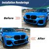 Для BMW X3 G01 X4 G02 M Sport M40i M40d 2017 2018 2019 2020 2021 Автомобильный Передний Бампер Нижняя Губа Сплиттер Комплект Обвеса