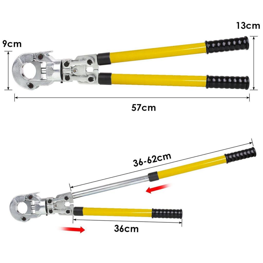Copper Pipe Crimper Plumbing Crimping Tool V 12-28mm, Pressing Tongs Copper Pipe Crimper Crimping Tool TH 16-32mm Jaws 360° Head