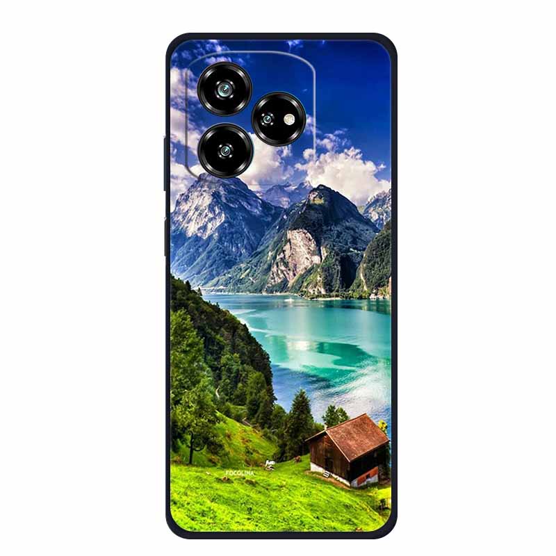 Чехол для телефона ZTE Axon 60 Lite Задняя крышка Ударопрочный Черный Силиконовый Мягкий Funda Для ZTE Axon 60 Lite Blade V60 Чехол Coque
