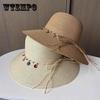 New Colorful Shell Decoration Seaside Vacation Straw Hat Ethnic Style Sun Protection Beach Hat Women's Summer Fashion Sun Hat