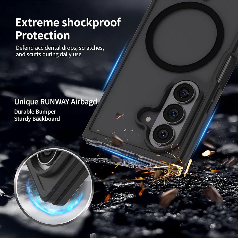 Durable Matte Hard PC Magnetic Strong Magnet Attachment Foldable Phone Case for Samsung Z Fold 7 6 8 Wide Lightweight Slim