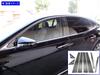 BRIGHTZ Finish Stainless Steel Black Plated Pillar Panels for Lexus LS LS 500h No Visors Required Ultra-Mirror (8-Piece Set) LS500h, GVF50, GVF55,