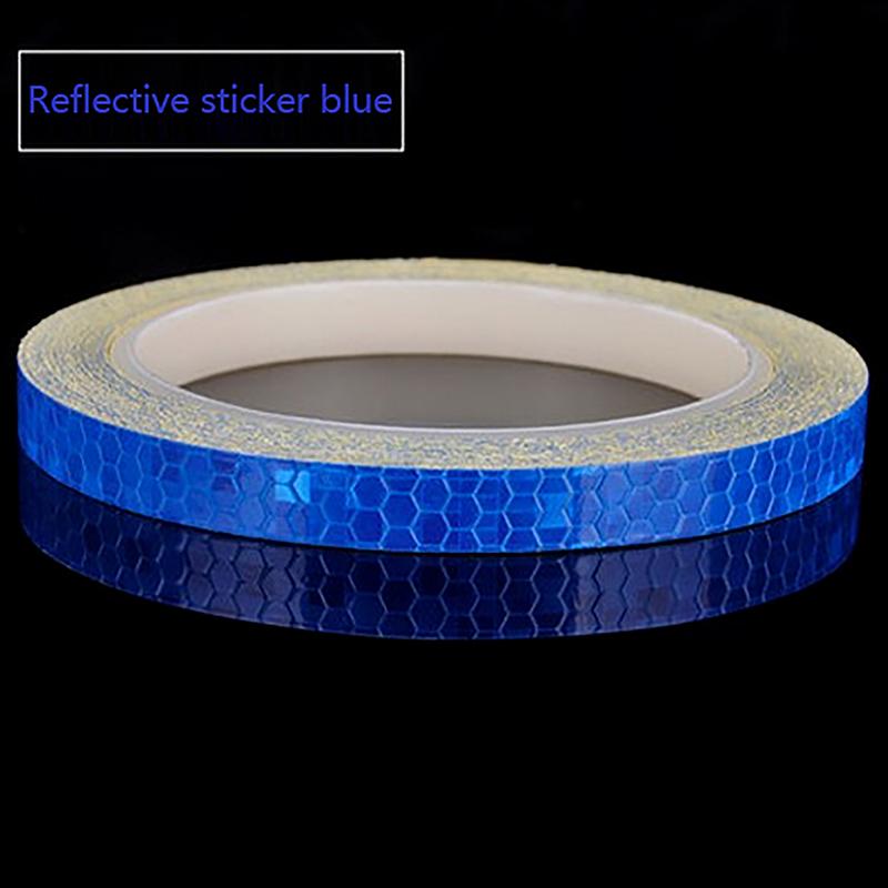 1 см x 8 м наклейки для велосипеда светоотражающая лента флуоресцентные полосы для горного велосипеда велосипедные ленты для велосипедного шлема мотоцикла скутера