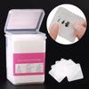 200 Pcs Lint-Free Nail Polish Remover Cotton Wipes UV Gel Cleaner Paper Pad Hand Napkin Nails Polish Art Cleaning Manicure Tool