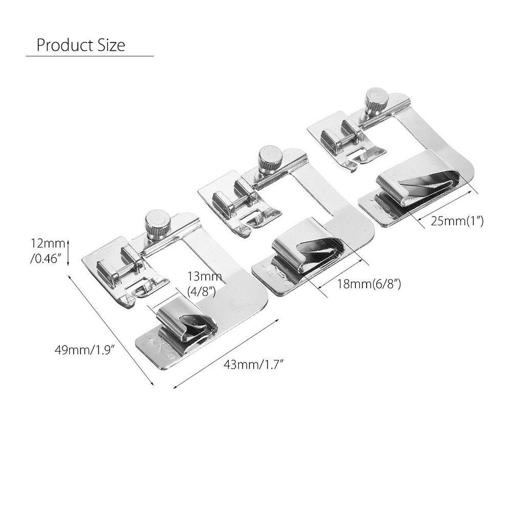Металлическая прижимная лапка, ткань, кожа, сращивание, прокатанный край, новые швейные аксессуары для дома