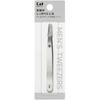 KAI Gacchiri Catch Tweezers Angled Tips Cap Eyebrows KQ1831
