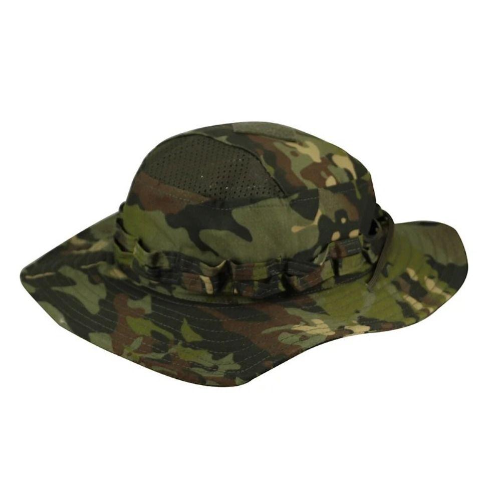Large Brim Fisherman Hat Breathable Multicam Fishing Sun Cap Durable Bucket Benny Hats Hiking