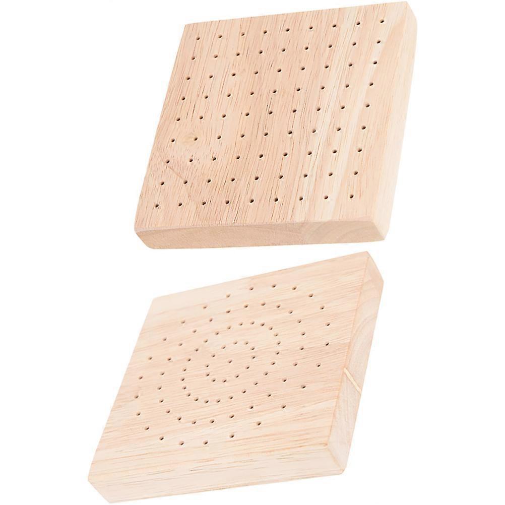 Wooden Lollipop Stand for Display 2Pcs Desktop Lollipop Holder Beige