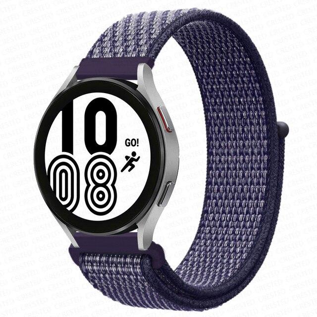Band For Samsung Galaxy Watch 4 3 Classic 5 Pro Active 2/Gear S3 Nylon Loop Correa Bracelet Huawei Watch GT 2 3 Strap 22mm 20mm