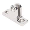 2 Pcs Bimini Top Deck Hinge Fitting 56mm 316 Stainless Steel 90 Deg Deck Hinge Bracket for RV Yacht Boat