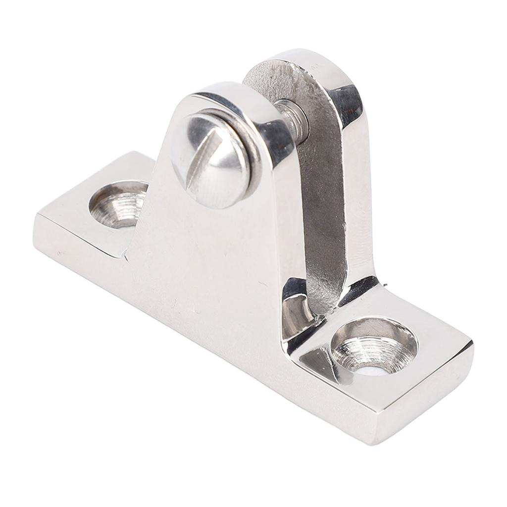 2 Pcs Bimini Top Deck Hinge Fitting 56mm 316 Stainless Steel 90 Deg Deck Hinge Bracket for RV Yacht Boat