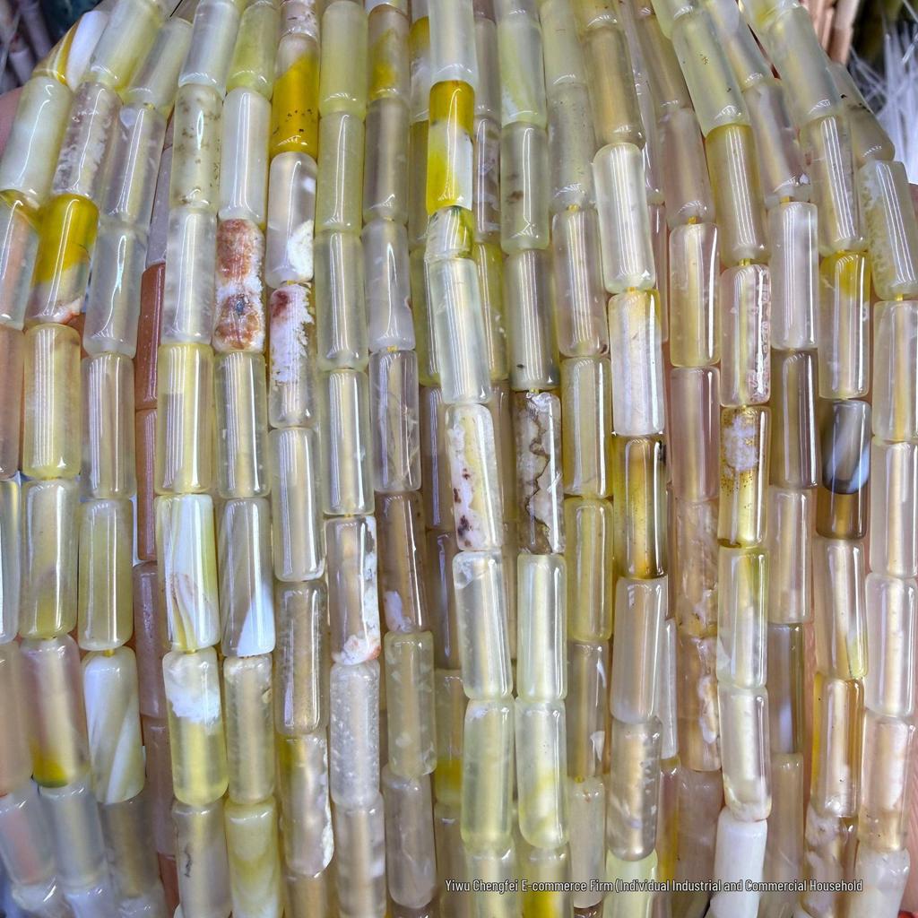4x13 мм Натуральный камень Круглые трубчатые бусины для DIY Браслета Ожерелья
