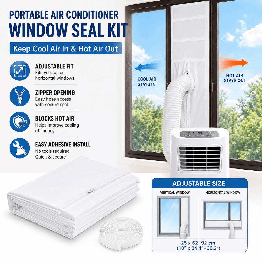 Adjustable Length Air Conditioning Seal Portable Air Conditioner Seal  For Portable Air Conditioner