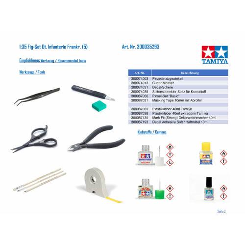 Tamiya 1/35 Military Miniature Series No. 293 German Army Infantry Set, French Front, Plastic Model Kit 35293