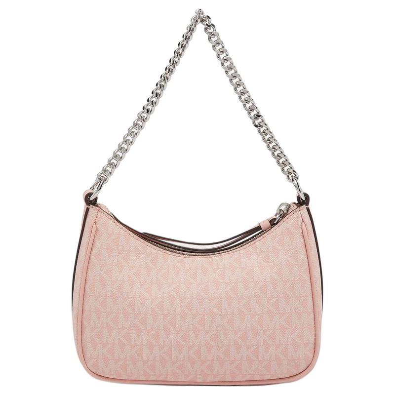 Michael Kors Сумка на плечо Jet Set Charm Ретро Полностью принтованная Цепочка для очков Застежка-молния Покрытие из холста Ручная Маленькая Женская Розовый
