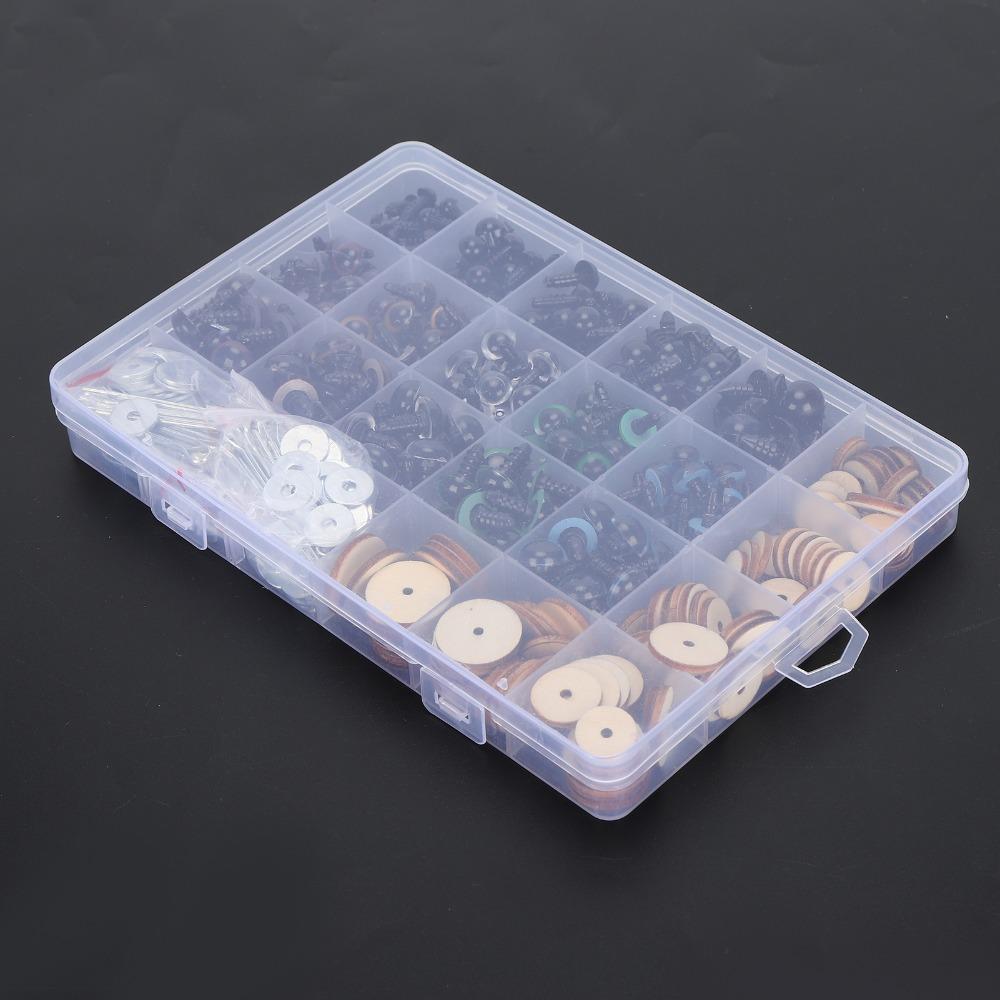 264pcs Colored Safety Eyes Plastic Eyes Various Sizes DIY Accessories Handmade Dolls