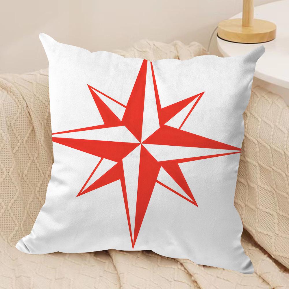 JJEANNEAUs Logo Cushion Cover Short plush Doublesided Print Square Throw Pillow Covers Sofa Home Cushion Decor