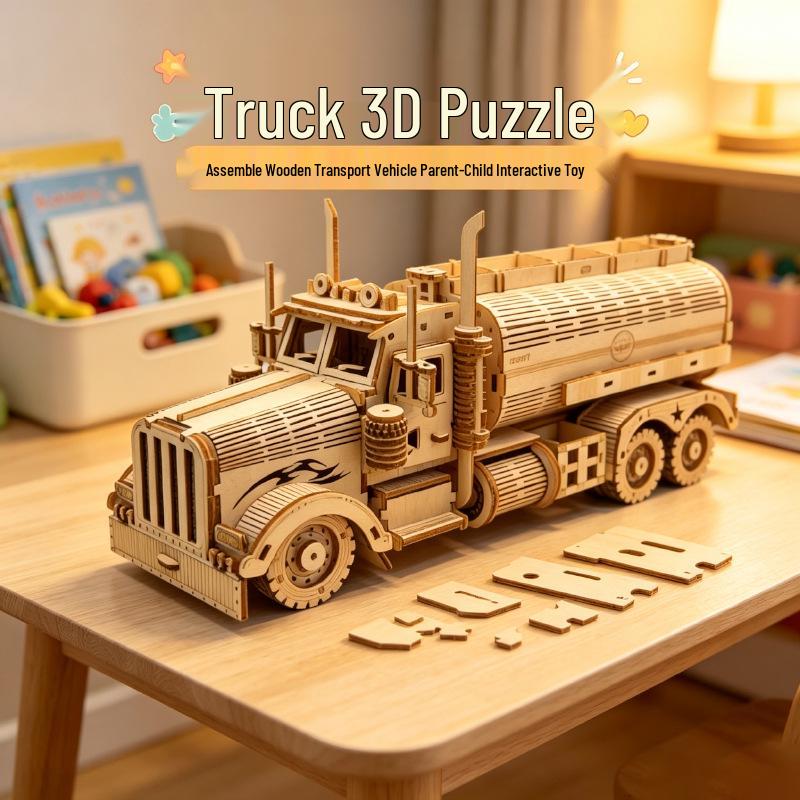 3D Деревянная модель нефтяного танкера - Ручная сборка DIY