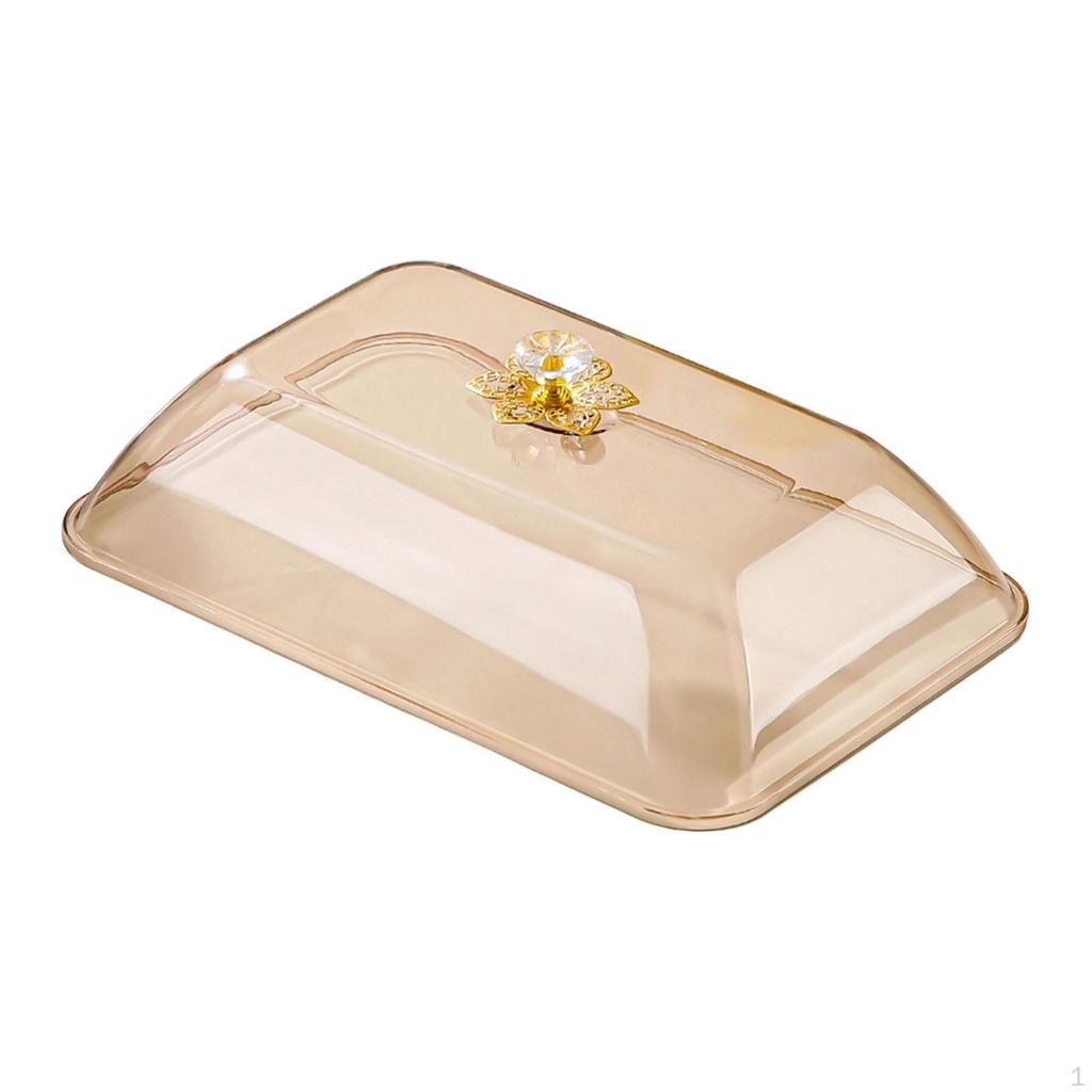 Cake Cover Food Rectangular Reusable with Handle Sturdy Lightweight Dome Lid Multifunctional