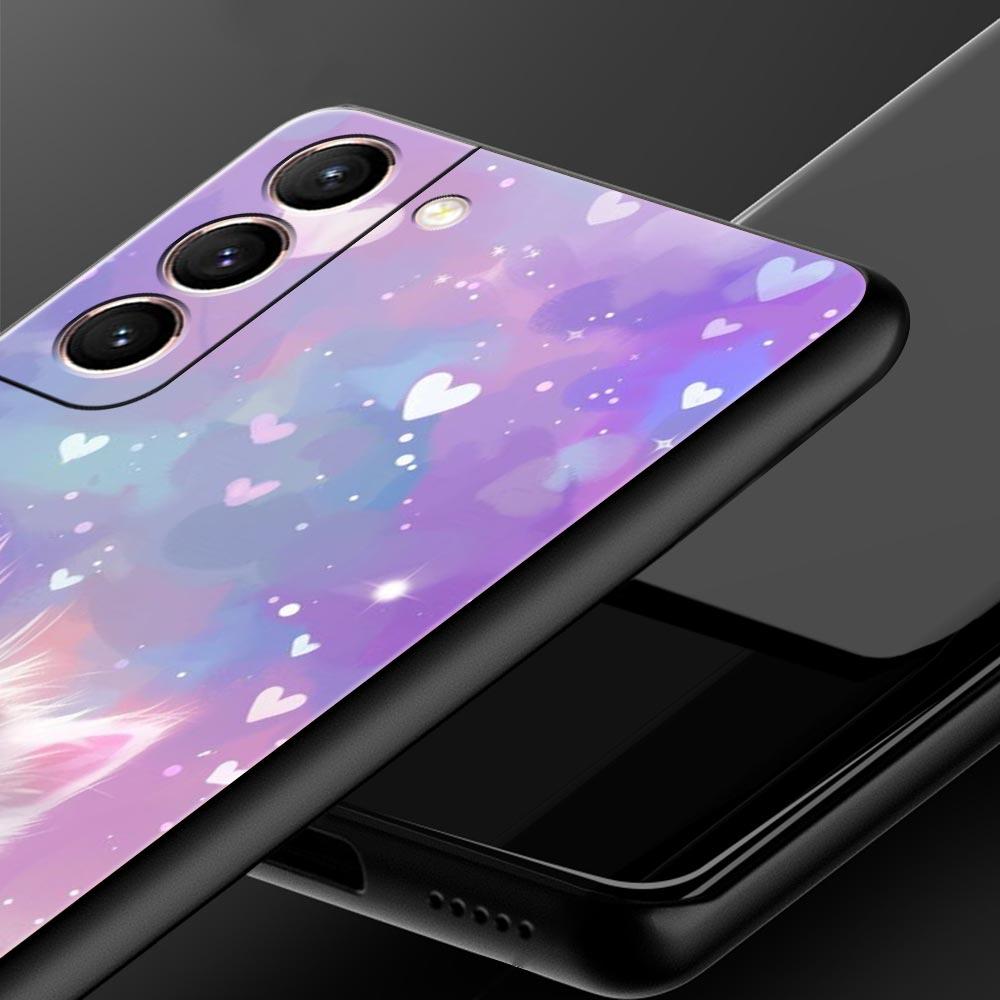 Чехол для телефона с ярким дизайном кошки для Samsung Galaxy S26 S25 S24 S23 S22 S20 S21 FE Ultra S25 Edge Plus 5G Мягкий ТПУ Чехол Сумка Funda