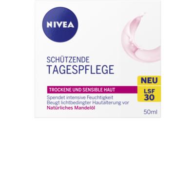 Немецкий крем для лица Nivea LSF30, 50 мл (сухая, чувствительная кожа)