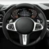 Universal Steering Wheel Cover Suede Steer Wheel Booster Cover For Car Anti-skid Protector Accessories 38cm 15inch