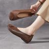 Flat Single Shoes Spring and Summer Mother Shoes Soft Leather Shoes Fashionable Women's Shoes