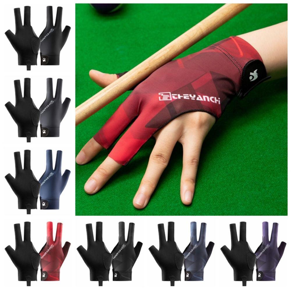 Unisex Snooker Glove Three Finger Billiard Training Gloves  Billiard Training