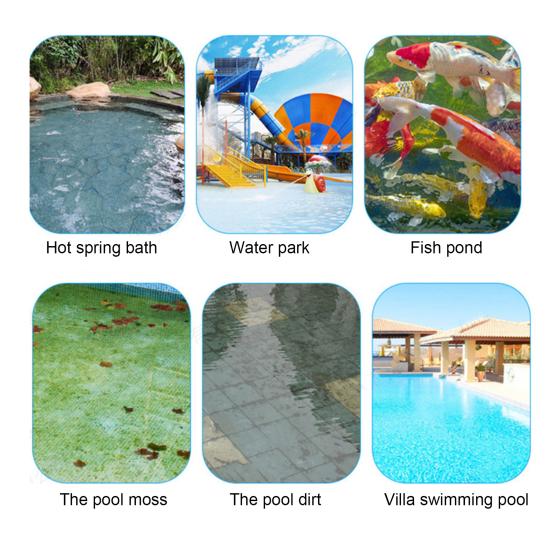 Резиновая головка щетки для бассейна 45 см длиной Чистящая щетка Пол Стены бассейна