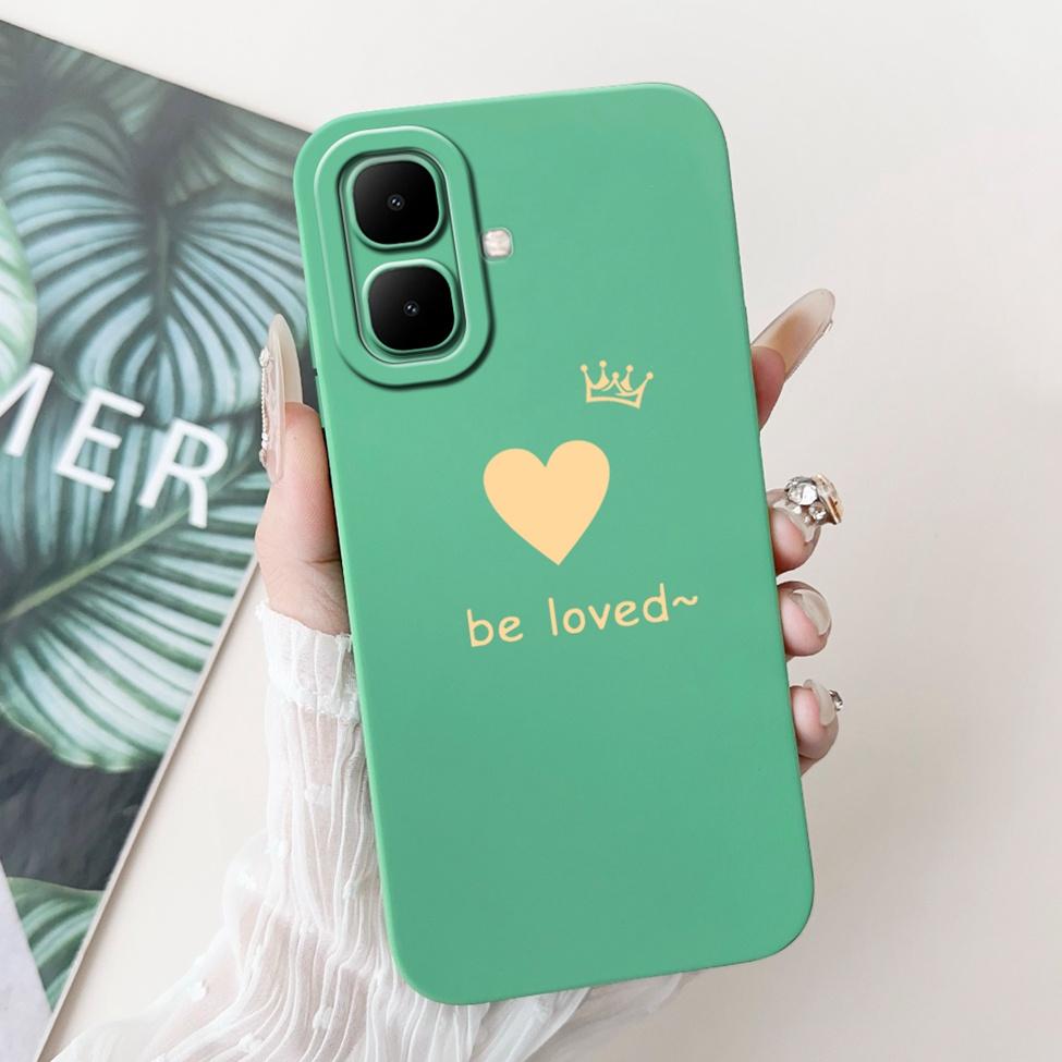 For Tecno Pop 10 4G Cover Case Silicone Cute Cartoon Fashion Flowers Love Shockproof Cover For Techno Pop 10 Phone Case Bumper