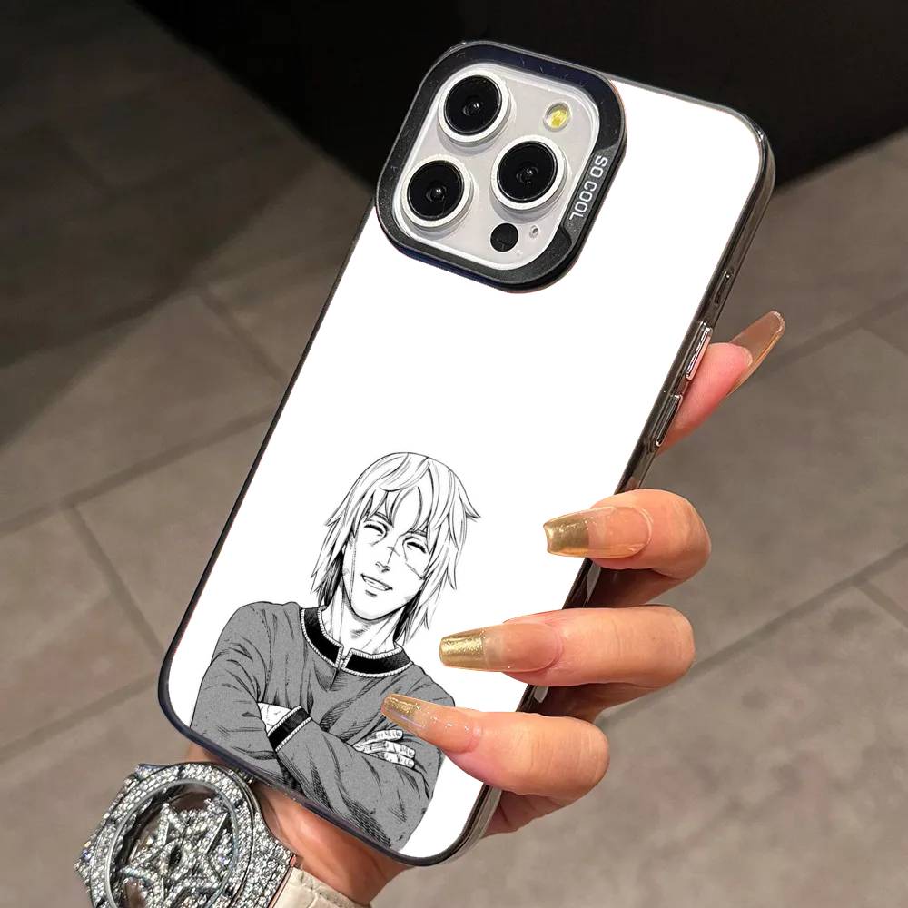 Черный чехол для телефона Vinland Saga Для iPhone 17,16,15,14,13,12,11 Plus,Pro Max,XS,Цветной серебристый чехол для телефона Funda Cover