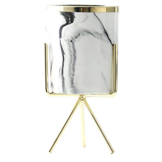 Металлический кронштейн для домашнего сада, керамический держатель для цветочного горшка, художественный контейнер для растений, кашпо