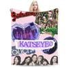 Katseye Kpop Музыка Плед Качественный Мягкий Теплый Постельное Белье Пледы Зимний Студенческий Диван Кровать Смешной Покрывало