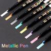 8 Colors/set Metallic Water-based Paint Marker Pen Painting Drawing Paint Marker Pen DIY Craft Pen