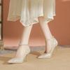 Rhinestone Pointed Stiletto High Heels Women's Wedding Shoes Bridesmaid Shoes New Year Crystal Bride Shoes