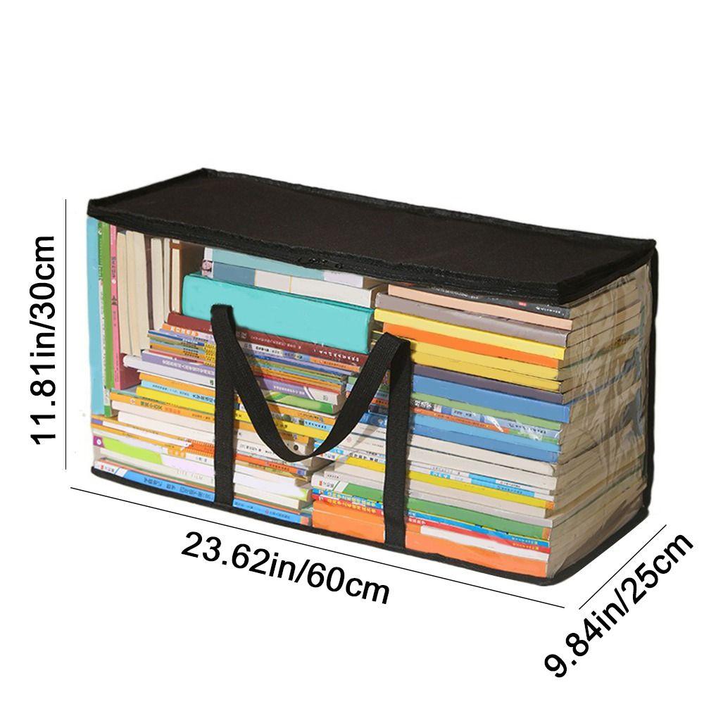 Large Capacity Books Collection Container Visual Miscellaneous Storage Box Office