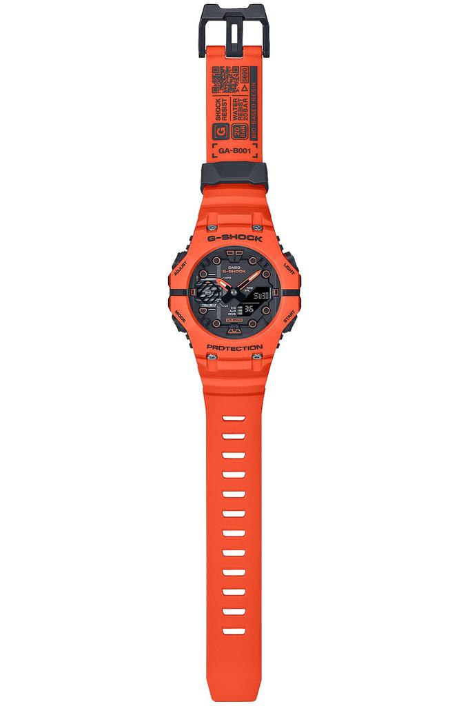 Часы Casio G-Shock (Официальный японский продукт) с Bluetooth, GA-B001AH-6AJF Мужские Фиолетовые / GA-B001FL-4AJF Мужские Оранжевые, Сделано из биомассы