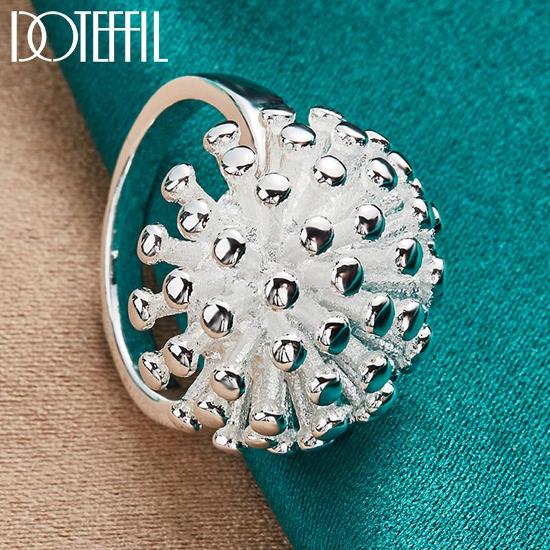 Ювелирные изделия в виде кольца из стерлингового серебра 925 пробы с фейерверком