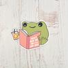 Frog Dont Bug Me or I’ll Eat You Cute Fun Bookish Bits Kindle Sticker