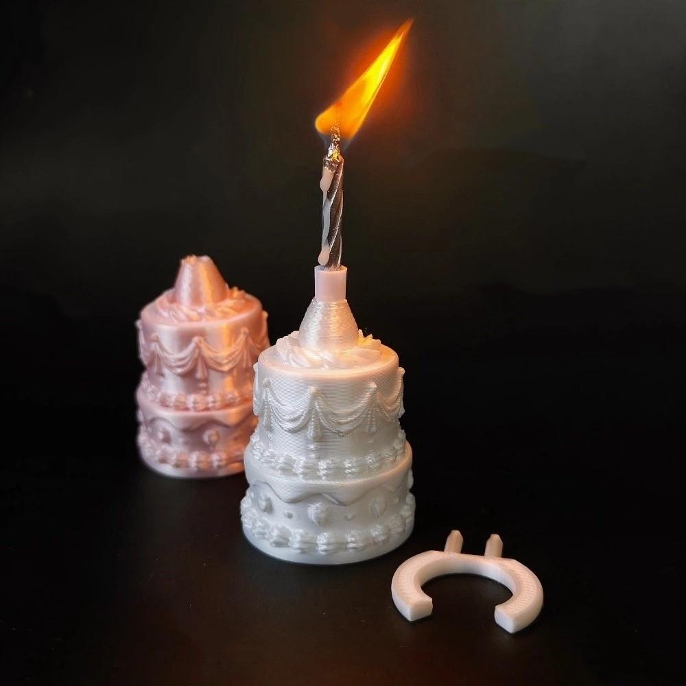 Silk Finish Birthday Cake Ring European Style Birthday Candle Ring Photo Prop