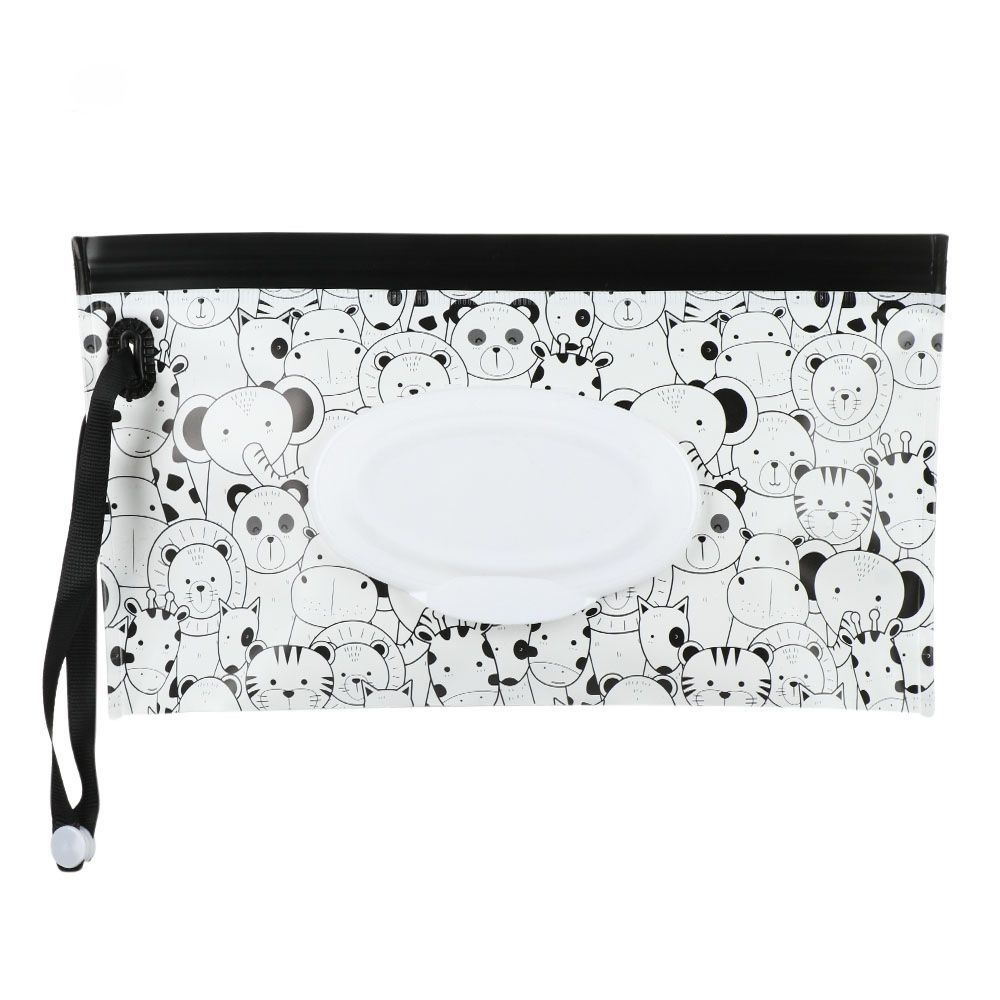 EVA Baby Wet Wipe Pouch Симпатичная застежка-липучка Многоразовая сумка для влажных салфеток Коробка для салфеток с откидной крышкой Многоразовая сумка для влажных салфеток Полезная коробка для салфеток