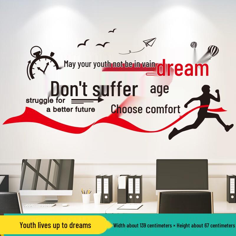 Мотивирующий настенный стикер для офиса Changbaosen