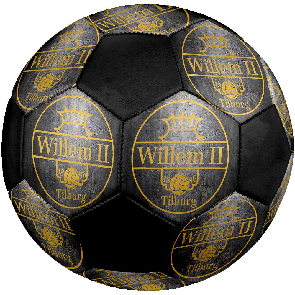 Футбольный мяч Willem II Tilburg размер 5, разноцветный, подходит для всех возрастов, машинная строчка, материал ПВХ, соревновательного уровня, прочный и с высоким отскоком