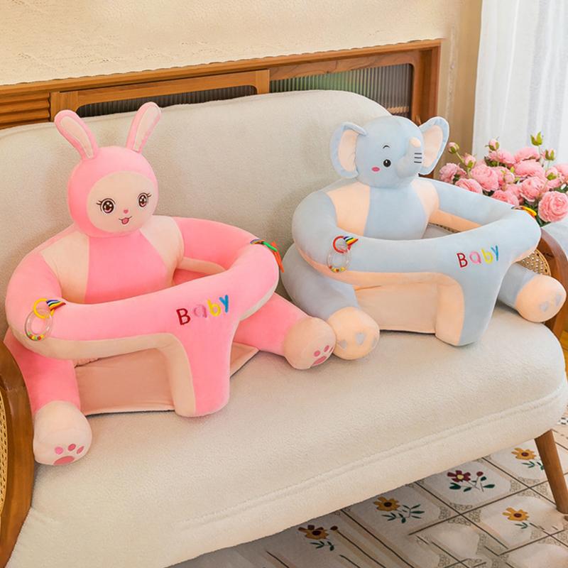 Детское сиденье с поддержкой, плюшевый стульчик, обучающий сидению, удобное гнездышко для малышей, моющийся наполнитель, диван-колыбель (Только Чехол на стул)
