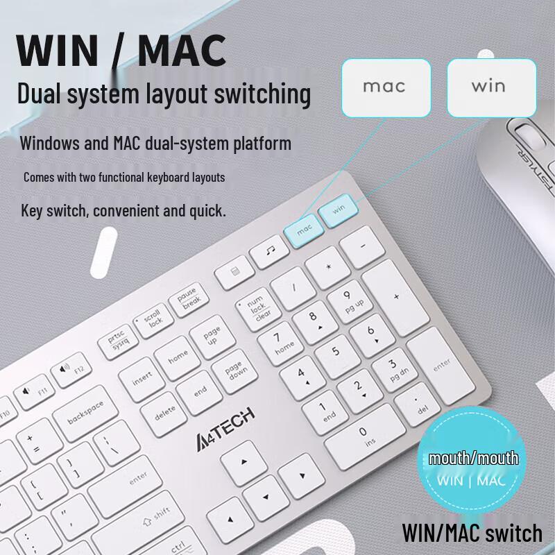 A4TECH FX50 Тонкая проводная клавиатура с ножничными переключателями