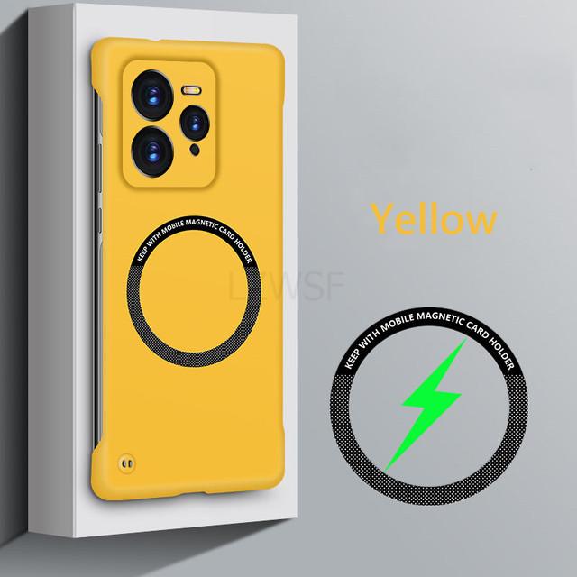 Безрамный магнитный чехол Magsafe Slim для Realme GT7 Pro GT7Pro 5G Wireless Charging Hard Back Cover